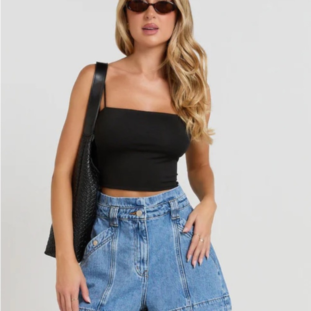 Showpo Blue Jean A line Shorts #21